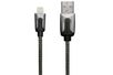XtremeMac HQ Premium Lightning-Kabel 2m Black Smartphone-Kabel