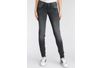 Herrlicher Slim-fit-Jeans GILA mit seitlichen Keileinsätzen für eine streckende Wirkung, grau