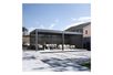 Pergola Pavillon mit Lamellen Dach Oasis 3,6 x 7,2m anthrazit
