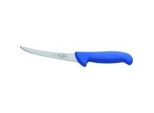 Ergogrip Ausbeinmesser, Steif, 15Cm, Xxl-Sicherheitsgriff Blau, Geschweifte Klinge