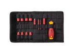 Schraubendreher Und SteckschlüSseleinsatz 1/4" Electric Slimvario Set Rot/Gelb, 14-Teilig, Mit Slimbits"