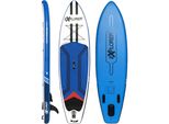 Inflatable SUP-Board EXPLORER Sunshine 10.0 Wassersportboards Gr. 305 x 81 x 15 cm 305 cm, bunt (blau, weiß, rot) Stand Up Paddle Wassersportboards