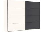 SchwebetüRenschrank Wimex "Easy", Weiß (Weiß, Graphit), B:270Cm H:210Cm T:65Cm, SchräNke, SchwebetüRenschrank