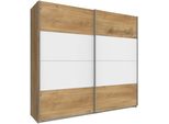 SchwebetüRenschrank Wimex "Easy", Weiß (Plankeneichefarben, Weiß), B:225Cm H:210Cm T:65Cm, SchräNke, SchwebetüRenschrank