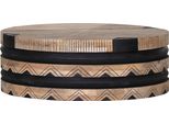 Couchtisch Gutmann Factory "Manda", Beige (Natur, Natur, Schwarz, Natur), B:80Cm H:35Cm T:80Cm, Tische, Couchtisch