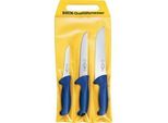 Ergogrip Messersatz, 3-Teilig Blau, Blockmesser, 2 Ausbeinmesser