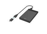 Hama Festplatten-Gehäuse USB-Festplattengehäuse für 2,5 SSD u. HDD-Festplatten Adapter, schwarz