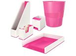 LEITZ Schreibtischset WOW Duo Colour perlweiß/pink