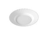 Luminarc H4123 Piatto Fondo Trianon, Profondo, Ø 22,5 Cm, Vetro Opalino, Bianco (1 Pezzo)