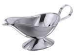 Salsiera Con Base In Acciaio Inox, Lucida, Qualità Media