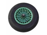 Altrad Fort 800-00 Ruota Pneumatica Di Ricambio 400X100 Ks Con Cuscinetto A Rulli, Asse 20X130, Verde/Nero