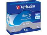 Verbatim Bd-R(5-Pack)/Duallayer/Jewel/6X/50Gb