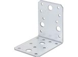 Alberts 837594 Raccordo Angolare, Confezione Artigianale, Zincato Sendzimir, 90 X 90 X 65 Mm, Set Da 50