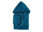 PANA® Frottier Unisex Baumwolle Bademantel mit Kapuze • Saunamantel • Damen Bademantel • Herren Bademantel mit Kapuze • bathrobe men • weiches Material • knielang