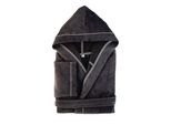 PANA® Frottier Unisex Baumwolle Bademantel mit Kapuze • Saunamantel • Damen Bademantel • Herren Bademantel mit Kapuze • bathrobe men • weiches Material • knielang