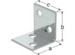 Gah Alberts Staffa Larga Dimensione A 40 Mm Lunghezza Gamba 40 Mm Sendzimir Zincato Isoscele - 332655