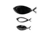 Rayher Wachsmotive silber Fische