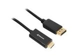Adapterkabel Displayport 1.2 > Hdmi 4K Schwarz, 1 Meter