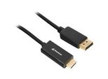 Adapterkabel Displayport 1.2 > Hdmi 4K Schwarz, 3 Meter