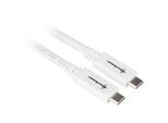 Usb 3.2 Gen 2 Kabel, USB-C Stecker > USB-C Stecker Weiß, 0,5 Meter