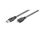 Usb 3.2 Gen 1 Kabel, USB-A Stecker > Micro-Usb Stecker (Typ B) Schwarz, 1 Meter, Superspeed