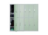 SchließFach Preston T829, SchließFachschrank Wertfachschrank Spind, Metall 12 FäCher ~ GrüN