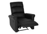 Fernsehsessel MCW-J96, Relaxsessel Sessel Liegesessel, Liegefunktion Verstellbar Kunstleder ~ Schwarz