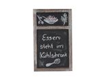 Werbetafel MCW-C51, Wandtafel Kreidetafel, 55X34X2Cm, Holz Shabby-Look Vintage ~ Braun