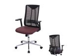 BüRostuhl MCW-J53, Drehstuhl Schreibtischstuhl, Ergonomisch Kunstleder ~ Bordeaux-Rot
