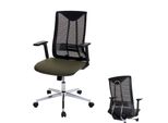 BüRostuhl MCW-J53, Drehstuhl Schreibtischstuhl, Ergonomisch Kunstleder ~ OlivgrüN