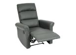 Fernsehsessel MCW-J96, Relaxsessel Sessel Liegesessel, Liegefunktion Verstellbar Kunstleder ~ Grau