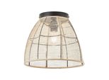 Brilliant Lampe, Tanah Deckenleuchte 32Cm Schwarz/Natur, 1X A60, E27, 42W, FüR Led-Leuchtmittel Geeignet