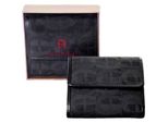 AIGNER Original Damen Geldbörse Portemonnaie Leder Portmonee schwarz