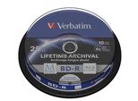 Verbatim M-Disc - 10 X BD-R - 25 Gb 4X - Mit Tintenstrahldrucker Bedruckbare OberfläChe - Spindel