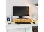 Sobuy Supporto Per Monitor Con Scomparti E 3 Cassetti In Bambù BBF03-N