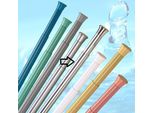 Binario Per Tende Da Doccia Slim Line 125 - 220 Cm Argento Alu Lucido