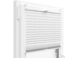 Tenda Plissettata Con Staffa Di Fissaggio (Bianco, 40X150 Cm)