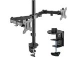 Supporto Da Tavolo Per Monitor A 2 Pieghe Full Motion 17-32" Pollici 75X75 100X100 Vesa"