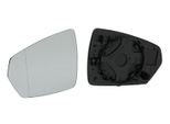 Johns, Vetro Di Ricambio Per Specchietto Sinistro Per Audi A1 Gbh/Gba 07/18- Con Piastra Portante Asp