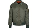 Build Your Brand BY157 | Giacca Da Uomo Con Colletto Bomber - Colore: Dark Olive - Taglia: M