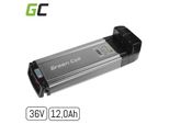 Windmeile | Batteria Greencell Per E-Bike 36V 12Ah Per Portapacchi, Celle Li-Ion, 250W, Bms, Indicatore Di Carica, Bicicletta, E-Bike, Bicicletta Elettrica, Pedelec
