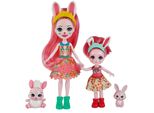 Enchantimals Bree Bunny E La Sorellina (Circa 15 Cm E Circa 4 Cm) E 2 Figure Di Animali