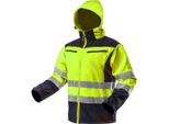 Giacca Da Lavoro Softshell Con Cappuccio, Gialla, Taglia Xxxl