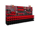 Pannello Portautensili A Parete 172X78 Cm Con 81 Pezzi. Scatole Da Appendere Con Set Di Supporti In Plastica