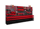 Pannello Portautensili A Parete 172X78 Cm Con 101 Pezzi. Scatole Da Appendere Con Set Di Supporti In Plastica