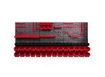 Pannello Portautensili A Parete 172X78 Cm Con 57 Pezzi. Scatole Da Appendere Con Set Di Supporti In Plastica