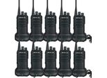 Trasmettitore Retevis RB629, PMR446 Senza Licenza, Trasmettitore Robusto Con Funzione Di Clonazione Vox Wireless, 16 Canali (10 Pezzi, Nero)