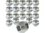 20X Dado Ruota M12X1,25 60° Collare Conico SW19 Compatibile Con Chevrolet Nissan