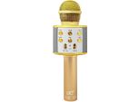 Bluetooth Karaoke Microfono Senza Fili Con Altoparlante Ltc MIC100 Oro Funzione Di Registrazione