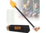Torce Yakimz Torce Da Giardino Torce Di Cera Di Alta Qualità Tempo Di Combustione Vario Torce Di Cera Di Alta Qualità Con Tempi Di Combustione Diversi 90Min 72Cm 50X